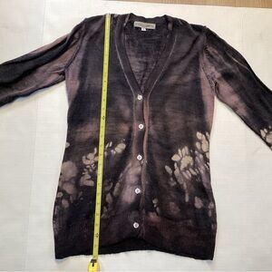 Marika Charles (MATCH) Tie-Dye V-Neck Cardigan Sweater